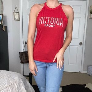 Red Victoria’s Secret sports tank top size small